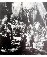 Rembrandt Three Crosses Jesus 1930 Hendrik Van Loon Art Print Dutch DWT12C - $552.67 MXN