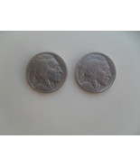 1936-1937 American Indian Head Baffle Nickels Five Cents - Set of 2 - $137.15 CAD