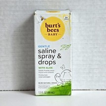 Burt&#39;s Bees Baby Saline Spray &amp; Drops with Aloe 1.5 fl oz (44ml) 06/2024 - $3.94