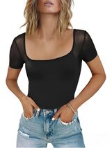 CRIPOM Date Night Mesh Bodysuit Corset Top Black Size L - $202.15 MXN CRIPOM Date Night Mesh Bodysuit Corset Top Black Size L - $202.15 MXN