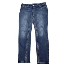 Paisley Sky Pants Womens 8 Blue Mid Rise 5 Pocket Design Straight Leg Jeans - £22.48 GBP