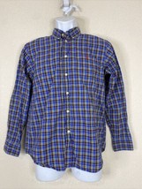 Ralph Lauren Boys Size L Colorful Check Button Up Shirt Long Sleeve Preppy - $7.59