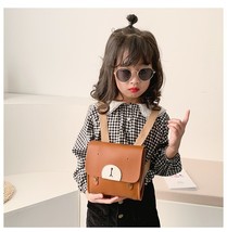 New Fashion Kids School Bag Cute Cartoon Bear PU Leather Backpack Kindergarten M - £16.98 GBP