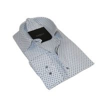 Mens Shirt Hankie CASILA Turkey Cotton Blend 501920-09 navy Polka Dots image 7