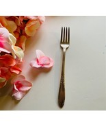 1 Vintage National Silver King Edward Grill Dinner Fork Silverplate Flat... - $8.90