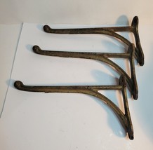 3 VTG Metal Hooks or Shelf Brackets - £35.88 GBP