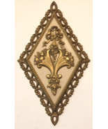 Homco Diamond Gold Wall Hanging Plaque 7224 made in the USA 1972 - £6.62 GBP