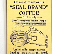 Chase Sandborn Seal Brand Coffee 1894 Advertisement Victorian Beverage 7 ADBN1f - £11.56 GBP