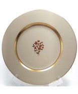 Lenox Nydia Luncheon Plate 9in Ivory Rust Gold Flowers Marshall Fields c... - £15.32 GBP