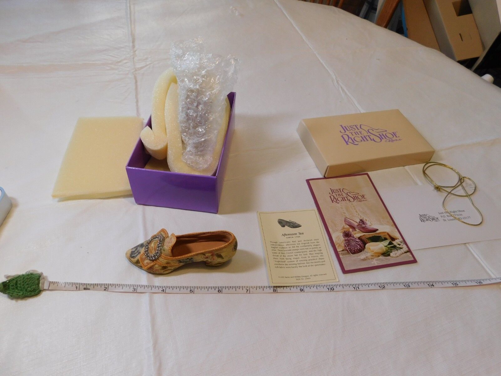 Primary image for Just The Right Shoe Afternoon Tea 25016 Retired Figurine Raine Willitts designs