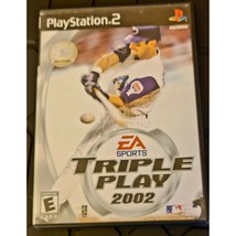 Triple Play 2002 Sony Playstation 2 PS2 Video Game with manual - £4.76 GBP