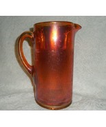 Vintage Jeannette Glass Co. Carnival Iridescent Marigold  &quot;Tree Bark&quot; Pi... - $375.76 MXN