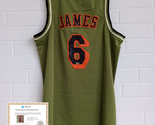 LeBron James Hand Signed #6 Los Angeles Lakers Green Jersey With COA - £276.00 GBP