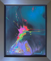Jim Warren-&quot;Full Bloom&quot;-Framed Original Acryl Painting on Canvas/Hand Signed/LOA - £1,344.35 GBP