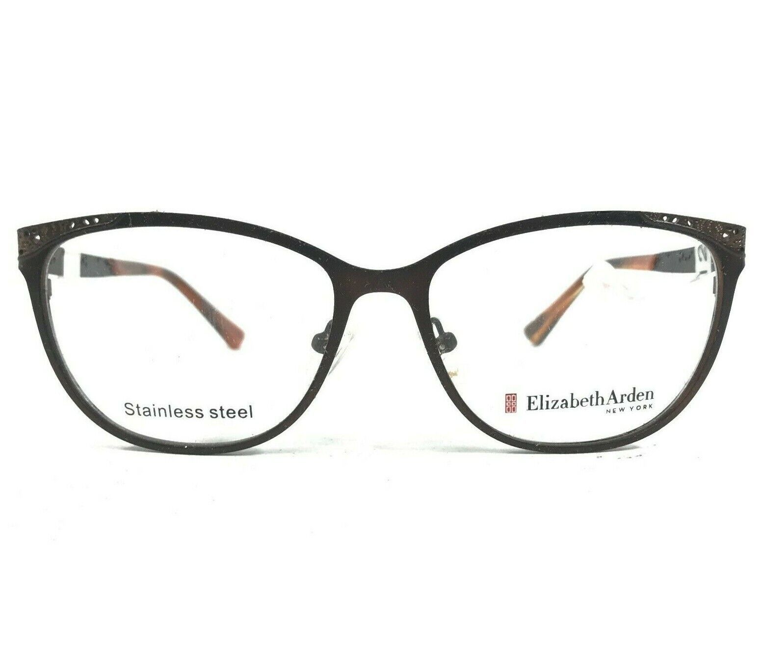 Primary image for Elizabeth Arden EA 1173-1 Eyeglasses Frames Brown Cat Eye Full Rim 53-15-135
