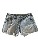 American Eagle Shorts Women’s Size 10 Distressed Cut Off Medium Wash Denim - $22.56 CAD