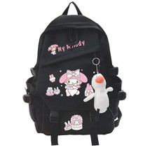 Sanrio Melody  Cute Girl Backpack Casual Student Travel Backpack Large Capacity  - $173.09