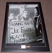 Muhammad Ali &amp; Joe Frazier Dual Signed Framed 28x40 Poster Display AW / ... - £1,008.61 GBP