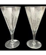 Tiffin Classic Water Goblets Glasses Nude Shawl Dancer Dancing Girl 7-1/... - £18.39 GBP