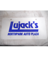 Lujack&#39;s NORTHPARK AUTO PLAZA Plastic Dealer License Plate - £11.16 GBP