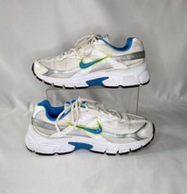 NIKE Initiator Running Walking Shoes 395663-143 White Silver Blue Woman’s Sz 8.5 - $24.26