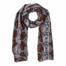 Time And Tru Women&#39;s Blanket Scarf Snake Print  21.5X 73.5 Inches NEW - £13.97 GBP