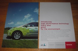 2003 Toyota Hybrid Synergy Drive Ad - Introducing high performance technology  - £14.53 GBP