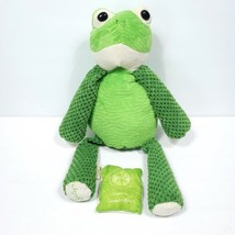 Scentsy Buddy Ribbert the Frog Green Plush 15in Cucumber Lime Scent Pak Stuffed - £23.87 GBP