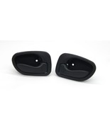 Interior Door Handle Set 95-99 fits Hyundai Accent Black Plastic Left &amp; ... - $39.91 CAD
