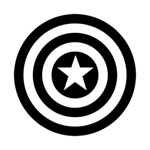 2x Captain America Vinyl Decal Sticker Different colors & size for Cars/Bikes/Wi