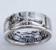 Men Ring Antique Coin Morgan Ring United States Of America Half Dollar 1... - $14.07