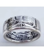Men Ring Antique Coin Morgan Ring United States Of America Half Dollar 1... - $258.53 MXN