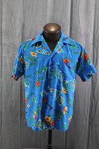 Vintage Hawaiian Shirt - Island Patter with Flowers Made in Hawaii - Mens L - $1,047.00 MXN