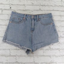 Wild Fable Shorts Womens 8 Blue Denim High Rise Jean Cut Off Shortie - £15.65 GBP