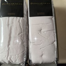 Donna Karan 1pc The Essential Silk Quilted Euro Sham Platinum 100% Silky Nip - £74.93 GBP