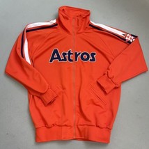 Vintage Houston Astros Cooperstown Collection Majestic Track Jacket XXL Orange - £73.69 GBP