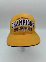 NBA Los Angeles Lakers 2001 Back To Back Champions Hat Cap Lebron Shaq Kobe - £12.48 GBP