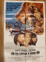 To catch a king, 1984 vintage original one sheet movie poster, thriller, drama - £39.41 GBP