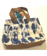 Luandelle Women Fashion Blue White Brown Tie Dye Laguna Tote Canvas Hand... - $21.11