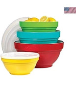 Melamine Mixing Bowl Set with Lids, 4 Pieces - €68,39 EUR