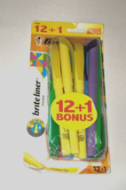 Bic Brite Liner Chisel Tip 12 + 1 Bonus Highlighters - NEW - £6.87 GBP