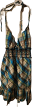 Heart Soul Striped Multicolor Halter Dress - Size Large - £15.80 GBP