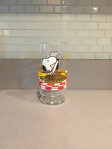 Vintage 1965 Peanuts Snoopy and Woodstock Collectible Glass image 2