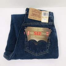 Vintage Levi’s 512 Blue Denim Jeans Tapered Leg Slim Fit Women’s Junior 7 Long - £54.43 GBP
