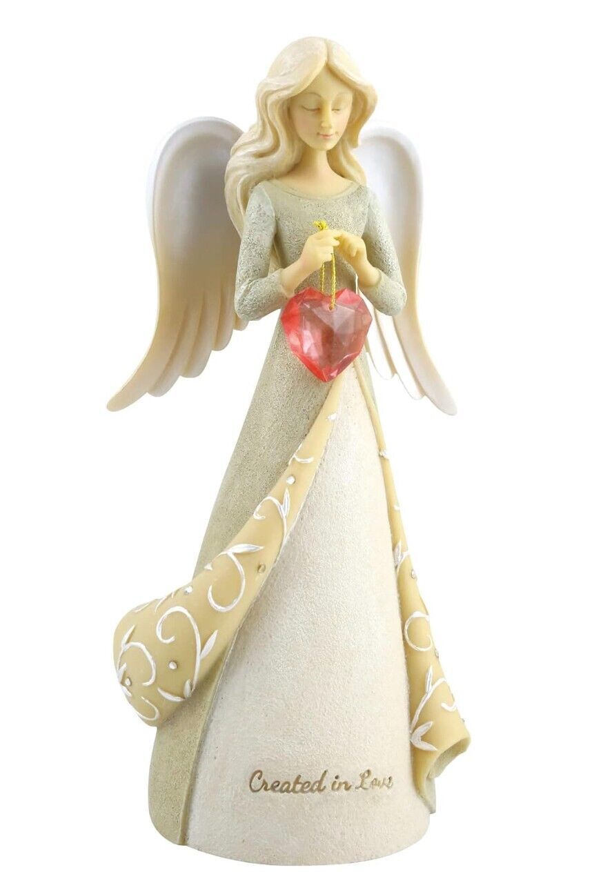 Primary image for Foundations by Enesco 7.5" "Created in Love" Angel, New
