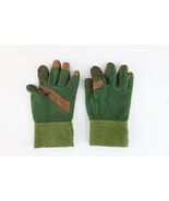 Vtg 70s Morris Feel Gloves Distressed Wool Leather Hunting Gloves Green ... - $912.21 MXN