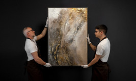 Framed textured abstract painting, Modern wall art, Textured wall art fo... - £377.71 GBP