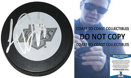 Luc Robitaille autographed Los Angeles Kings logo Hockey Puck proof Beckett COA - £77.52 GBP