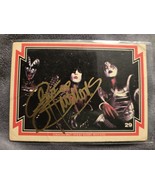 Gene Simmons Hand Signed Kiss Trading Card Autographed Auto Not Perfect - $50.00