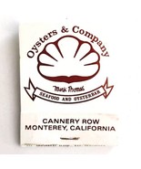 Oysters &amp; Co Seafood Restaurant Vintage Matchbook CA Oysterbar Unstruck ... - $27.15 CAD